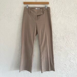 Vintage La Belle Slim Flare Mid Rise Tan Khaki Trouser Pants
